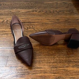 Congac brown Linea PAOLO loafer heels
